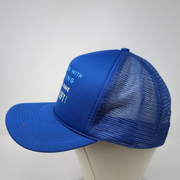I Started With Nothing I Still Have Left! Rope Trucker Hat Blue One Size - Picture 3 of 9